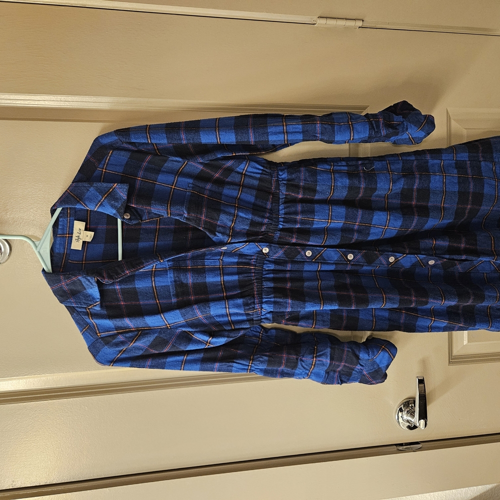 Vibrant Blue Plaid Casual Button Down Shirt